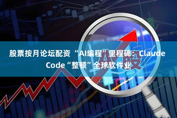 股票按月论坛配资 “AI编程”里程碑：Claude Code“整顿”全球软件业